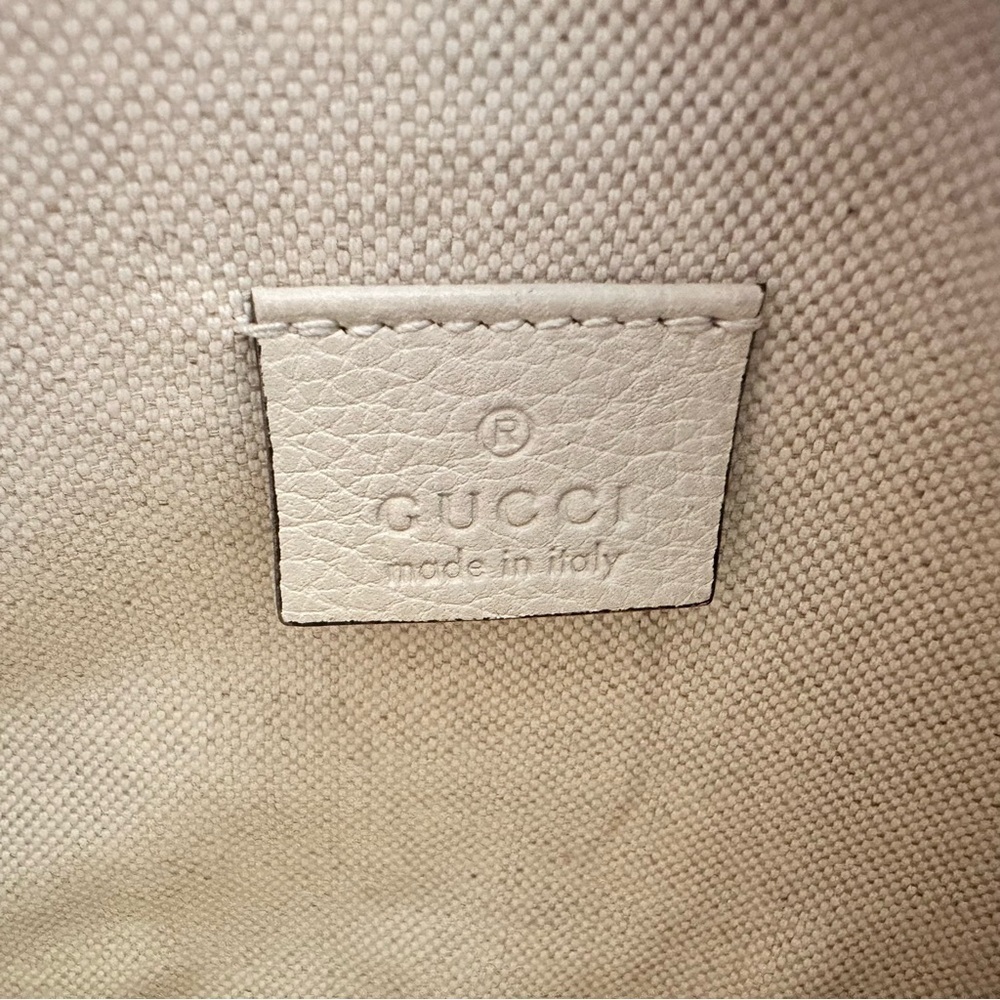 Gucci White Belt Bag with Navy and Red Strap - Picture 7 of 12